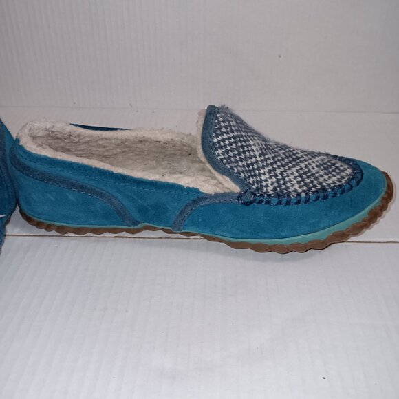 SOREL TEAL SLIP ON WOMEN'S SLIPPERS - Picture 3 of 9